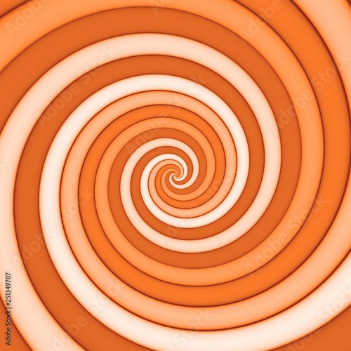 Spiral pattern background in orange