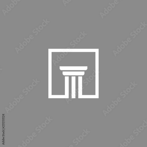 abstract simple law firm consulting vector logo design