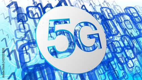 5g technology innovation, computer software code, digital transformation cyberspace vector concept
