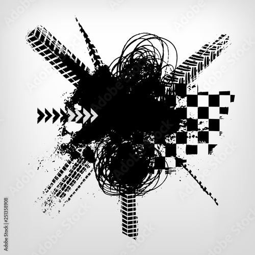 Grunge Tire Banner