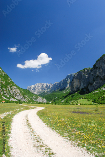 Road in Durmitor National Park, Montenegro.