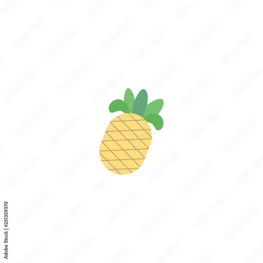 Illustration of pineapple icon Illustration of pineapple icon