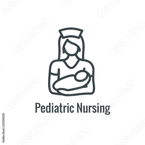 Pediatric Medicine with Baby / Pregnancy Related Icon