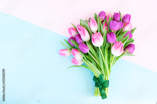 Pink fresh tulips #251360599