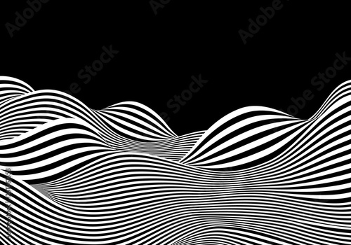 Wavy abstract structure background.