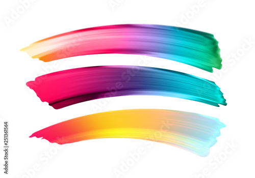 Vector paint daubs set.