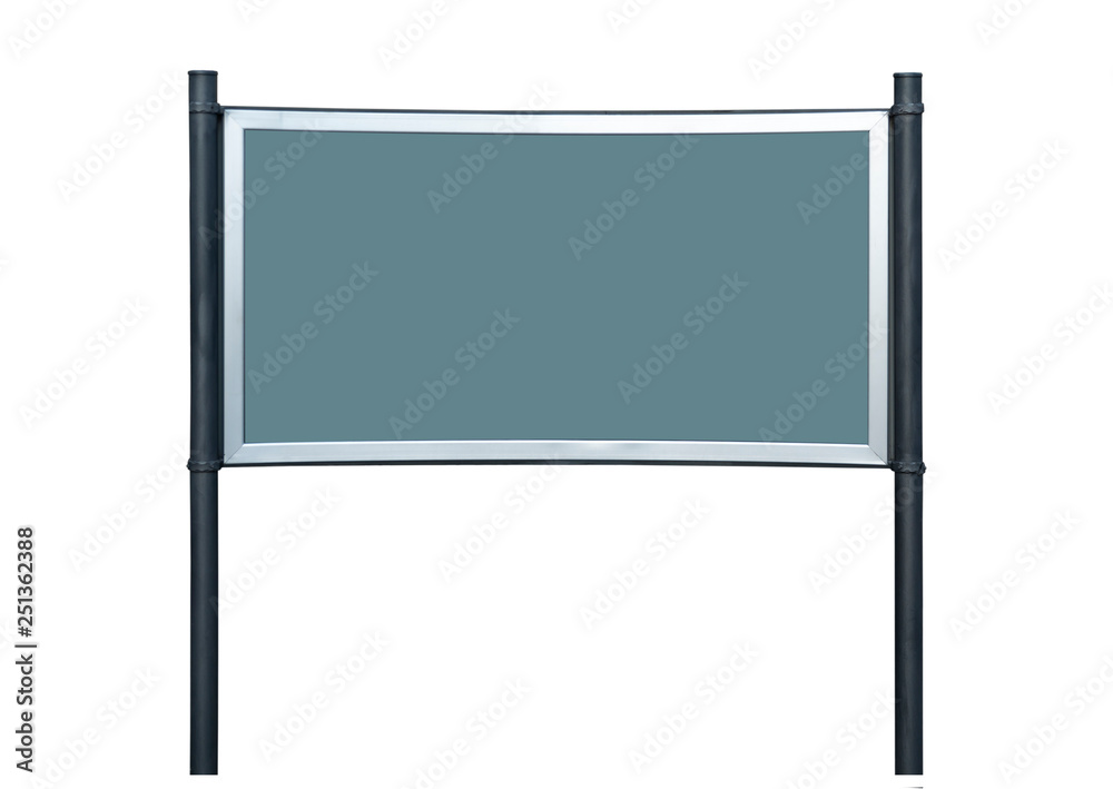Obraz premium Blank billboard frame for promotion on white background