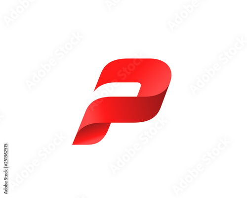 Letter P logo icon design template elements photo