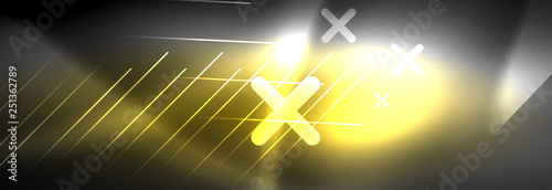 Shiny glowing lights neon color design background