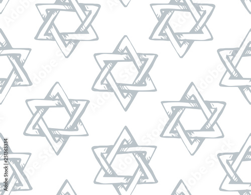 Jewish holiday symbol. Vector drawing
