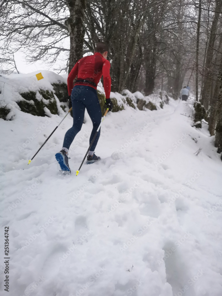 Trail hivernal - kilomètre vertical