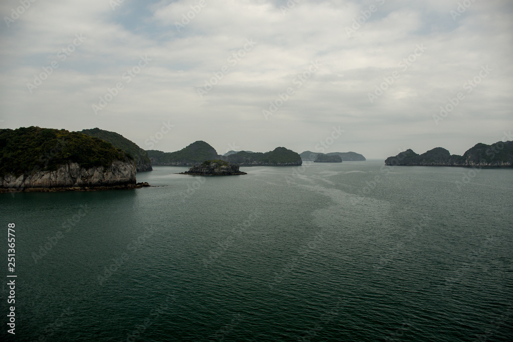 Limestone krasts, Cat Ba island, Ha Long Bay, Vietnam. Limestone krasts, Cat Ba island, Ha Long Bay, Vietnam.