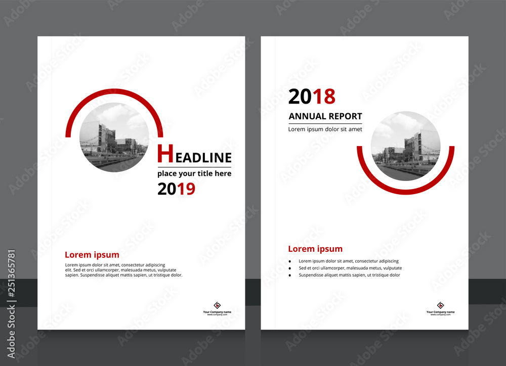 Vetor de Cover design template A4 size for corporate cover design and ...
