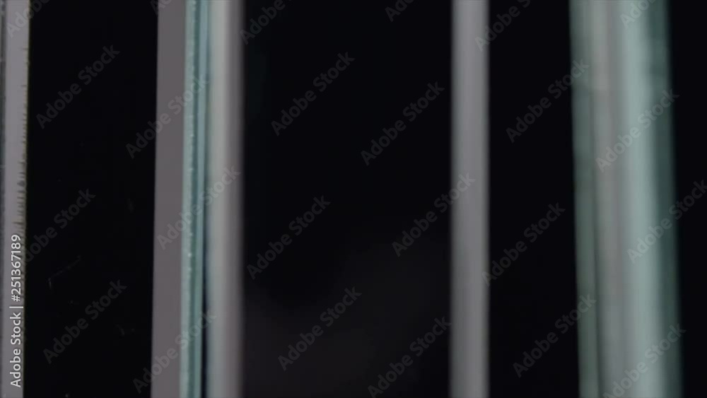 3D Glass shapes background. This elegant glass window effect can be used as overlay or backdrop. Idiel in any project. Reflections of glass are very nice looking. Shooted on Red Camera - slow motion.