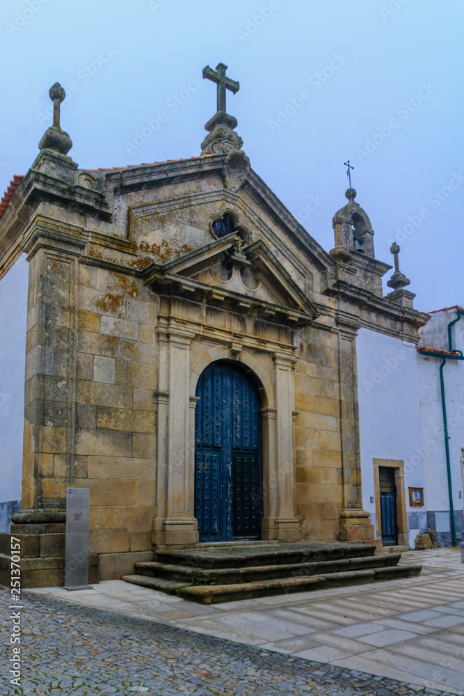 Fototapeta premium Santa Cruz chapel, in Miranda do Douro