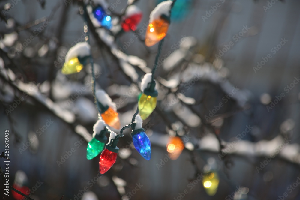 Holiday and Christmas lights and decoration Holiday and Christmas lights and decoration