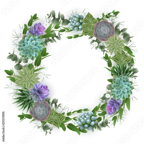 Floral card template