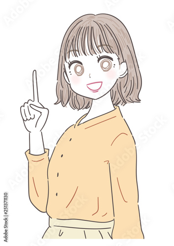 若い女性 かわいい 女子大生