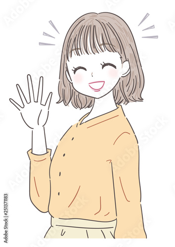若い女性 かわいい 女子大生
