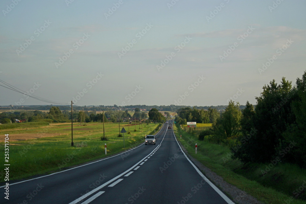 Fototapeta premium road and blue sky