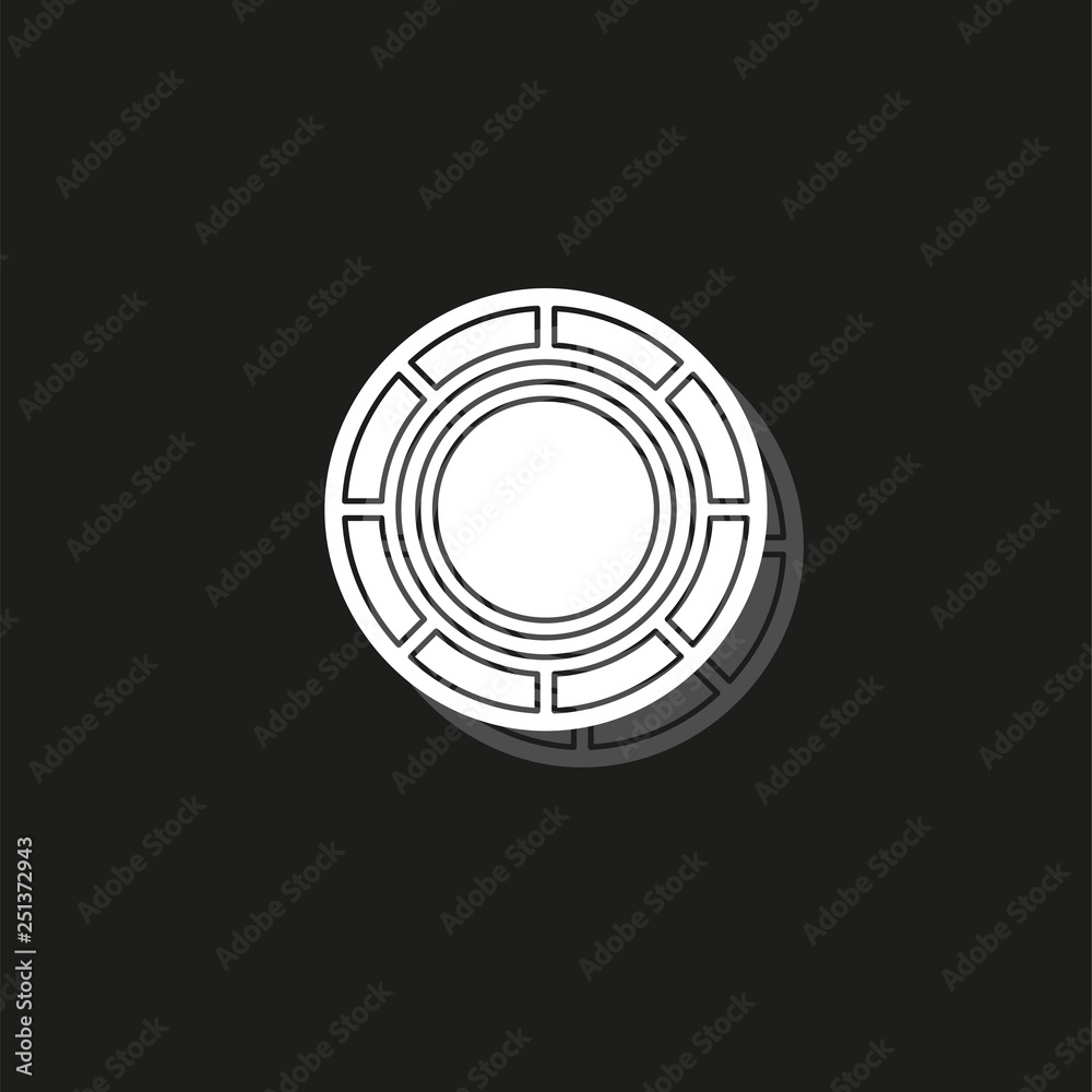 Vector casino chips, casino chips isolated Vector casino chips, casino chips isolated