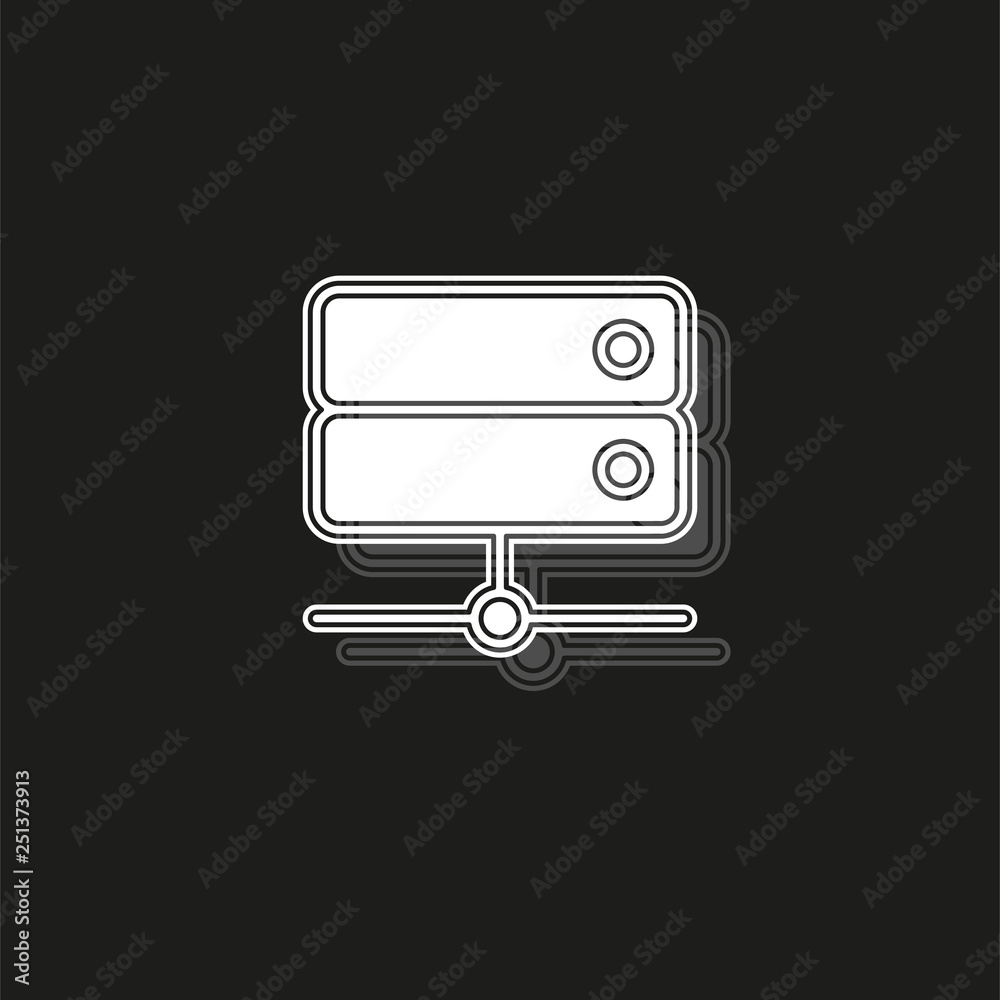 server data racks - computer storage icon server data racks - computer storage icon