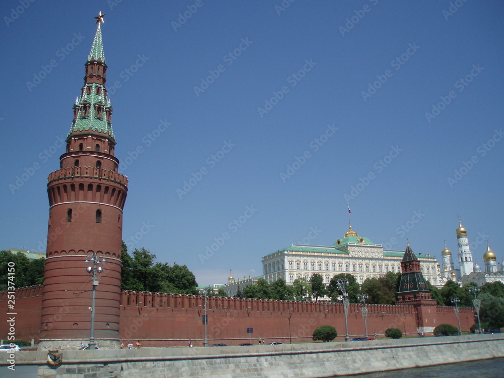 tower of moscow kremlin view from the river tower of moscow kremlin view from the river