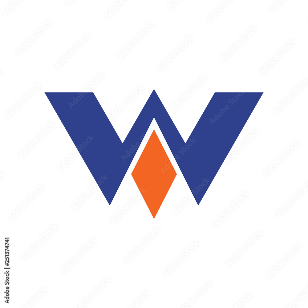 W letter logo design vector template W letter logo design vector template