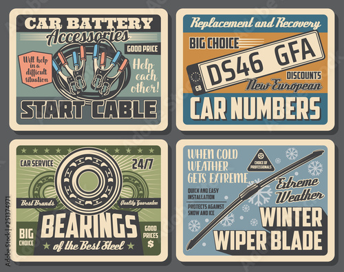Car auto service and spare parts store