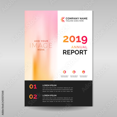 Modern annual report design template