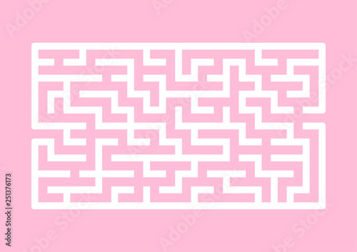 Abstract labyrinth. Game for kids. Puzzle for children. Maze conundrum. Vector illustration.
