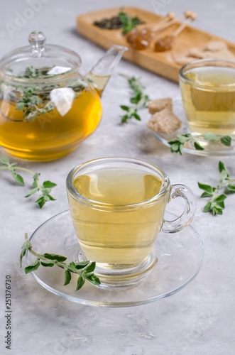 Traditional green herbal tea