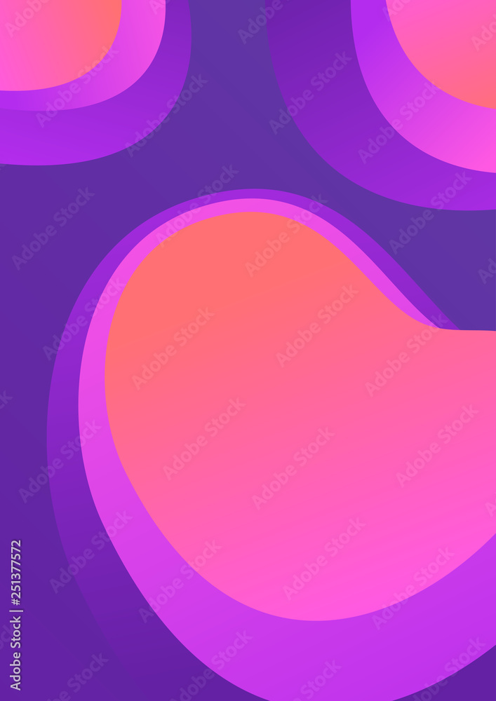 Colorful cover. Wavy shapes with gradient. Modern design. Eps10 vector Colorful cover. Wavy shapes with gradient. Modern design. Eps10 vector