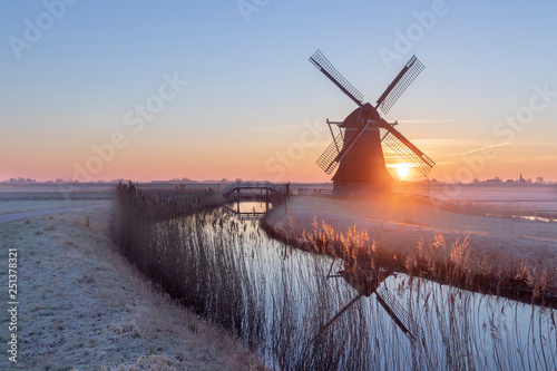 A cold sunrise in Holland