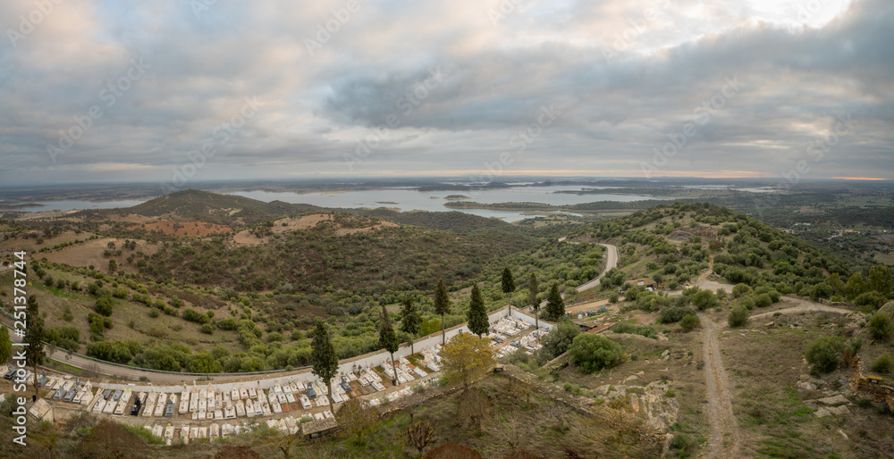 View over Alqueva Lake from Monsaraz