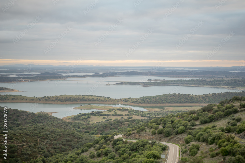 View over Alqueva Lake from Monsaraz
