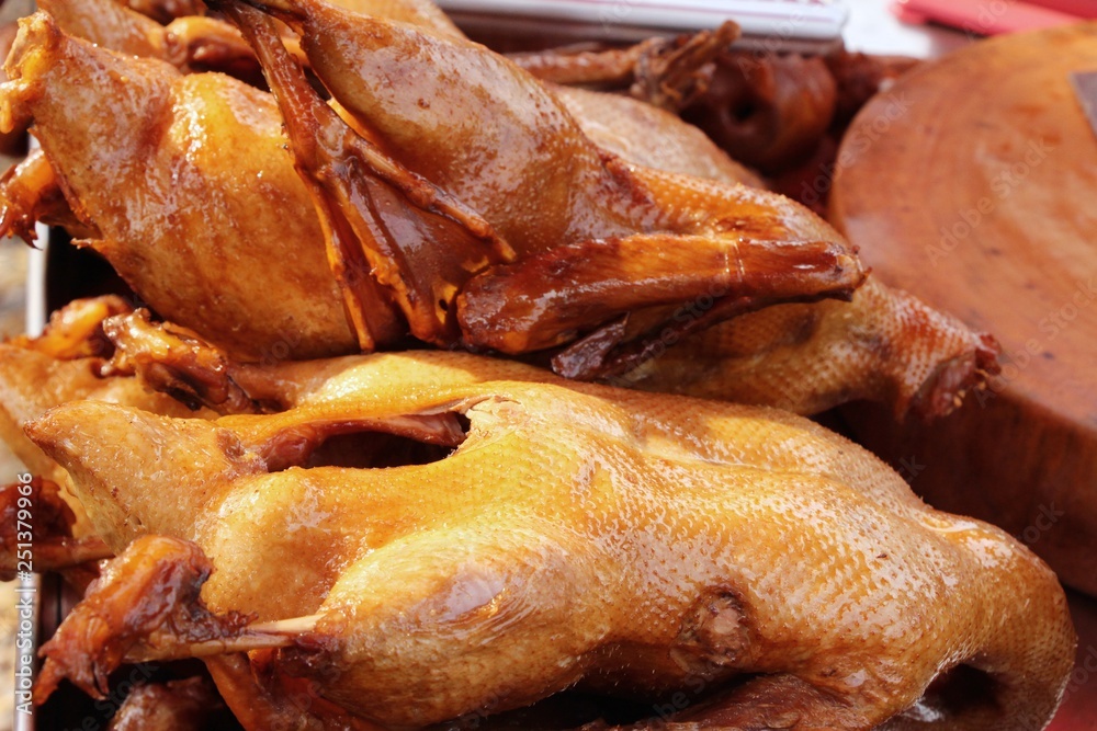 Stewed duck is delicious in street food Stewed duck is delicious in street food