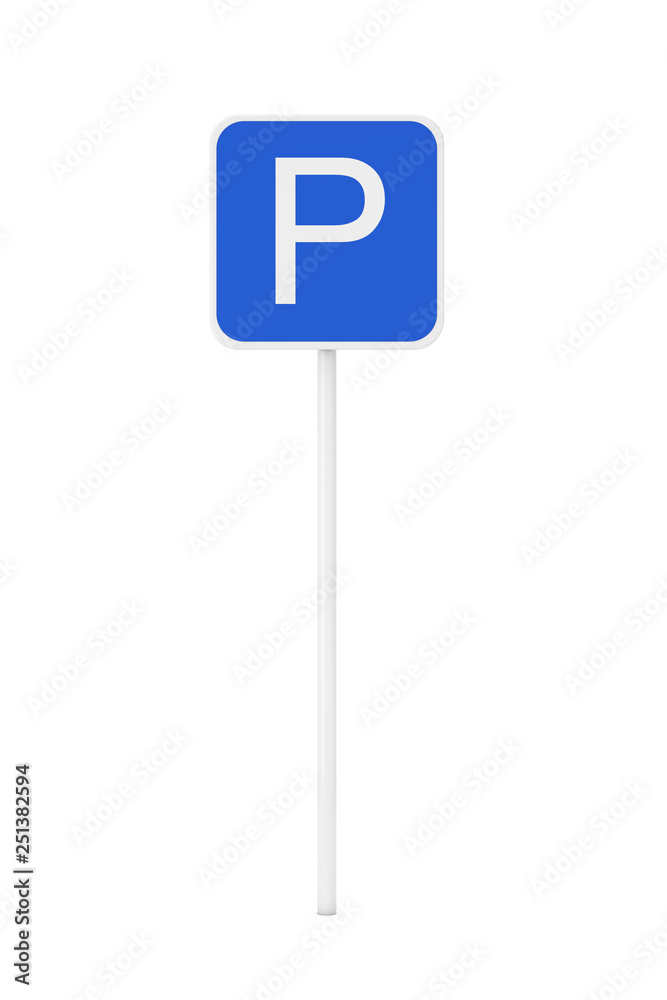 Parking Road Traffic Sign. 3d Rendering Parking Road Traffic Sign. 3d Rendering