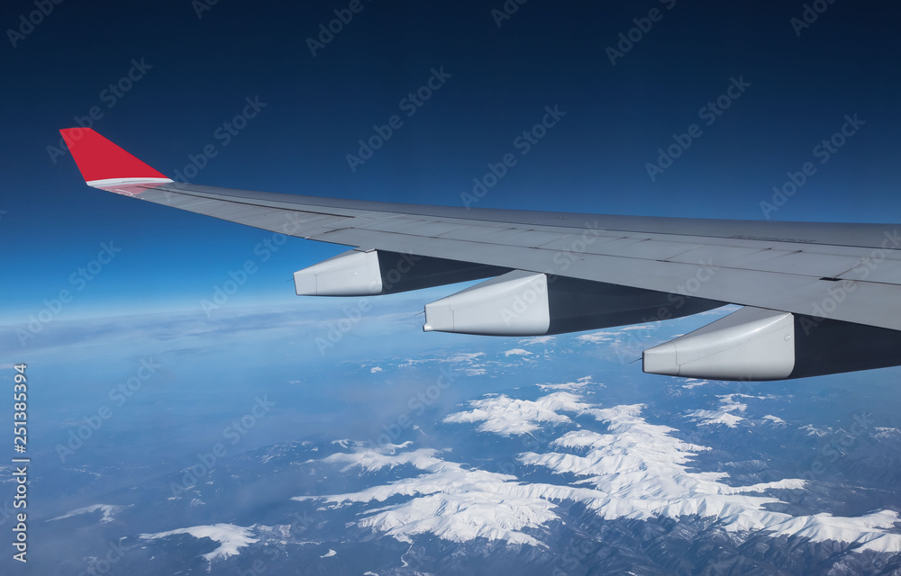 Fototapeta premium Über den Wolken