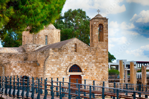 Orthodox Christian Panagia Chrysopolitissa Church in Paphos photo