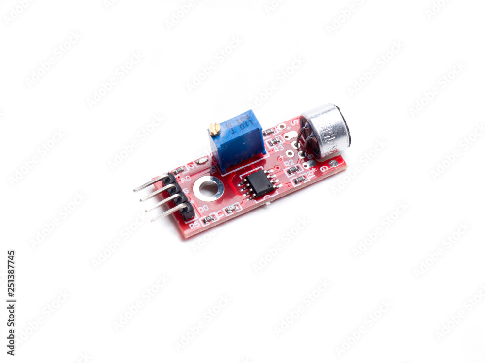sound sensor arduino Stock Photo | Adobe Stock image.