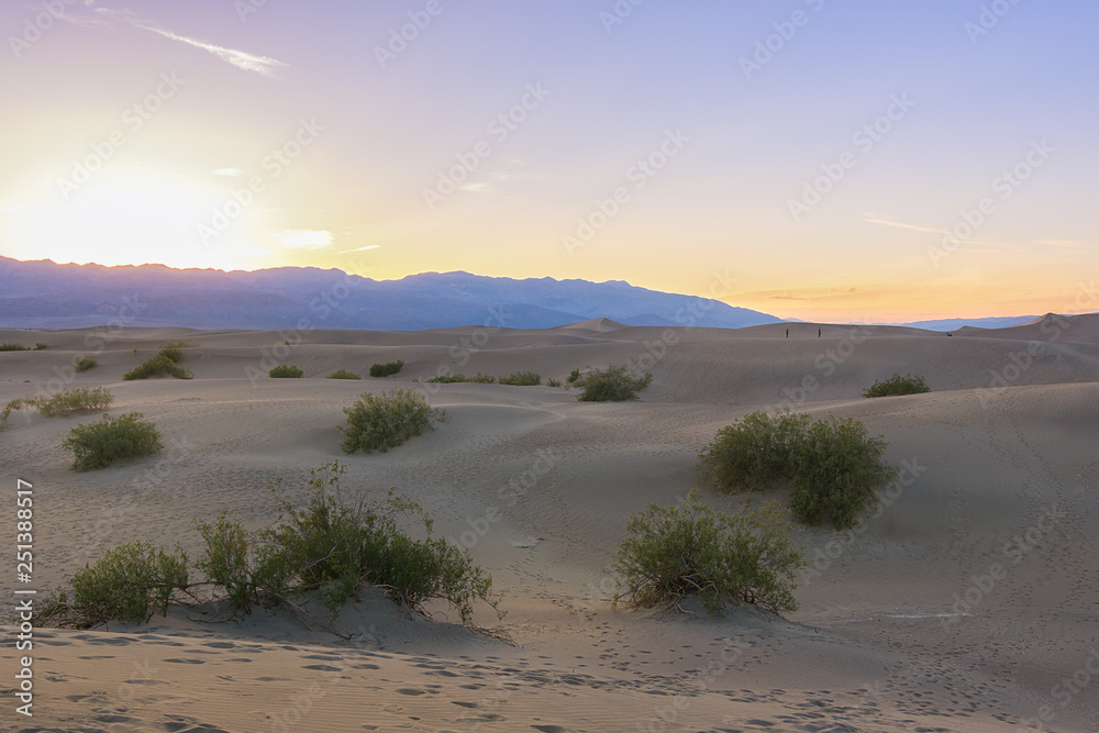 Mesquite Dunes in Death Valley National Park, California, Usa