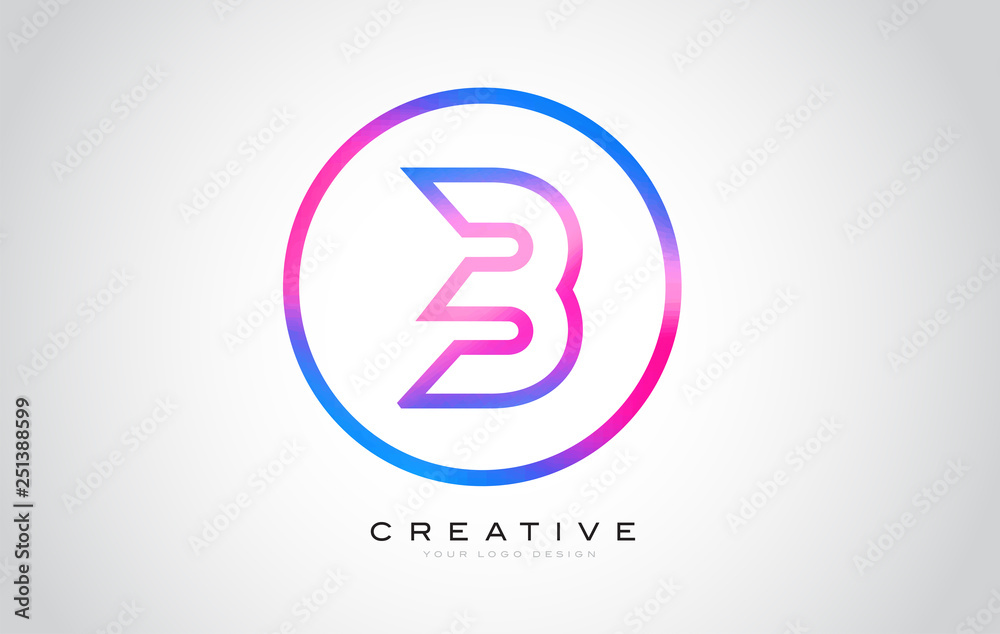 B Letter Monogram Logo Design. Modern B Icon With Creative Beautiful Purple Black Monogram Design. B Letter Monogram Logo Design. Modern B Icon With Creative Beautiful Purple Black Monogram Design.