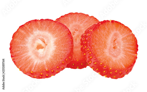 Erdbeeren in Scheiben