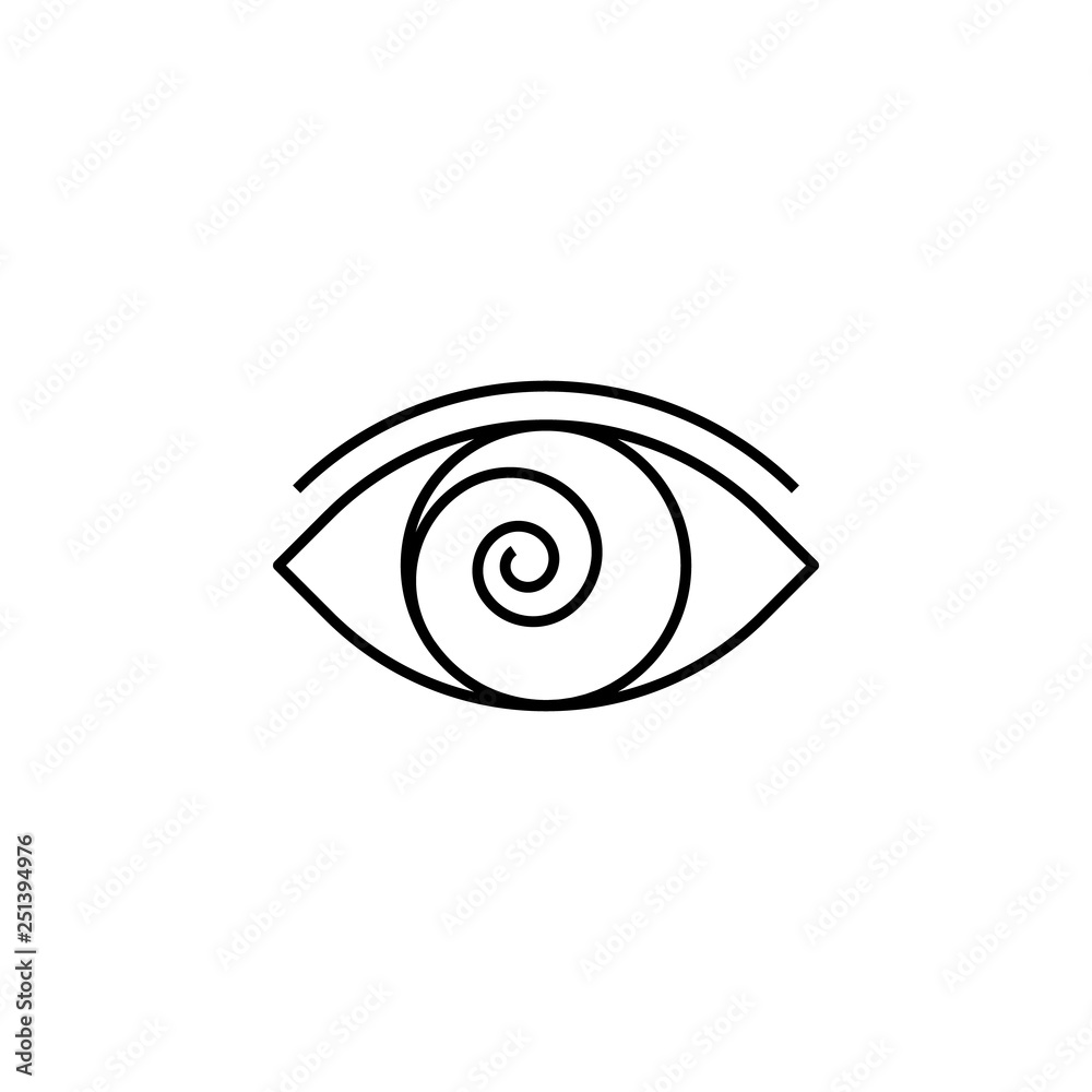 magic hypnosis outline icon. Signs and symbols can be used for web, logo, mobile app, UI, UX magic hypnosis outline icon. Signs and symbols can be used for web, logo, mobile app, UI, UX