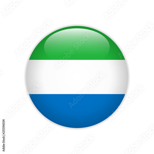 Sierra Leone flag on button Free Download Sierra Leone flag on button - GFXLoad