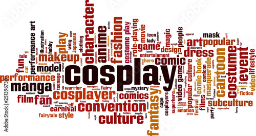 Cosplay word cloud