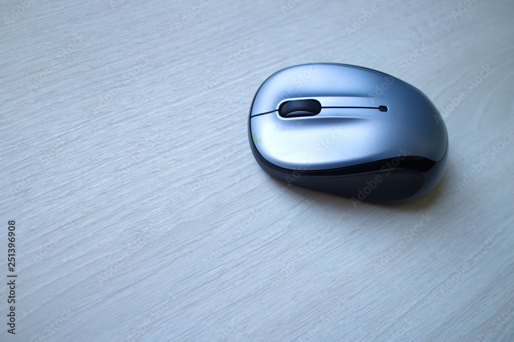 wireless mouse on the office desk wireless mouse on the office desk