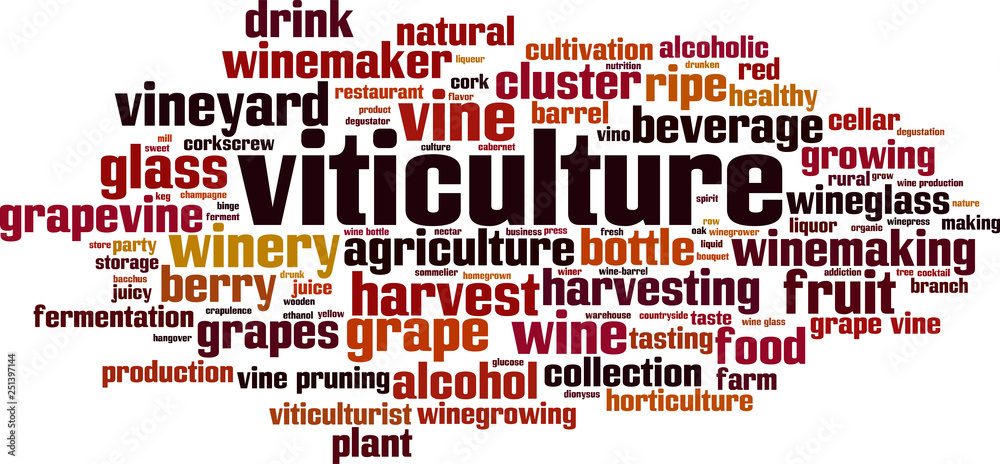 Viticulture word cloud Viticulture word cloud