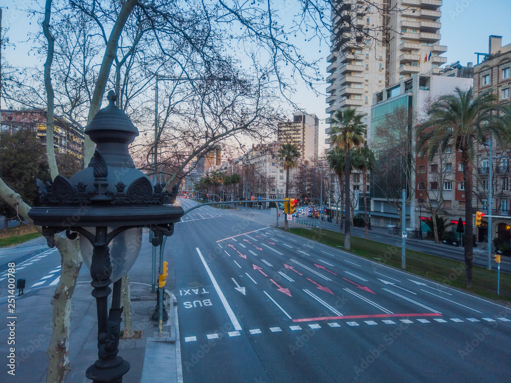 Barcelona. Diagonal Avenue. Catalonia. Spain.